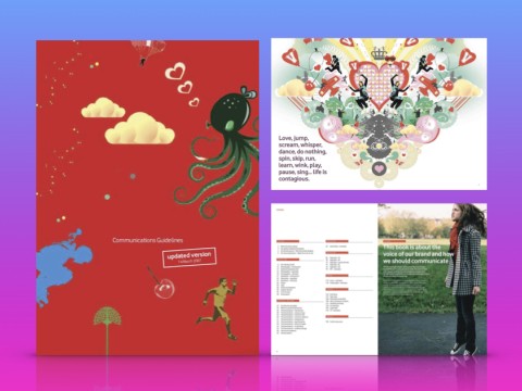 Mẫu Brand Guidelines đẹp xuất sắc của Vodafone