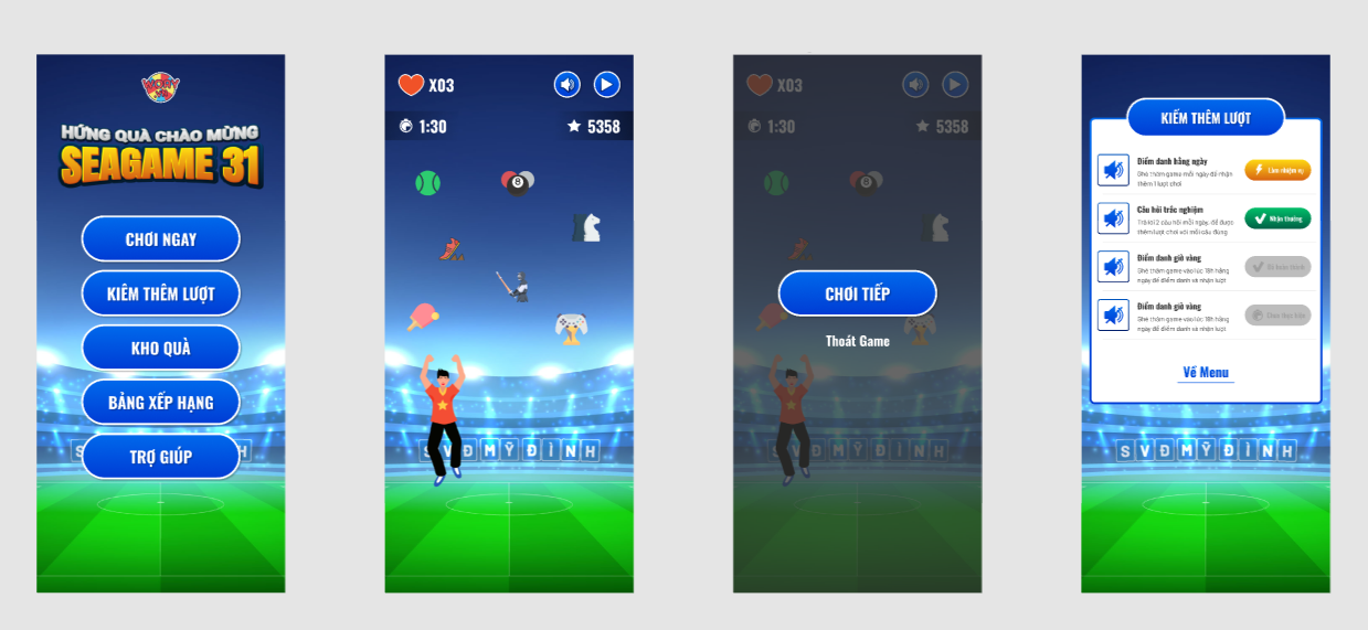 Một số hình ảnh trong game.