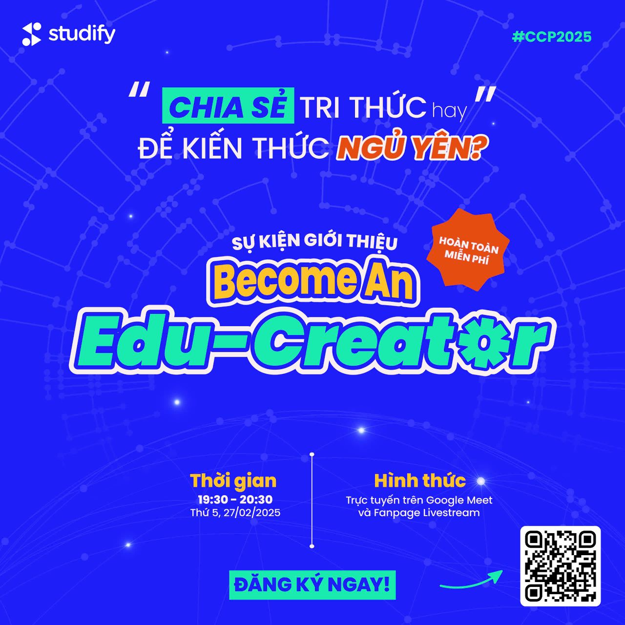 [Event] [27/02/2025] Sự kiện trực tuyến miễn ph&iacute; BECOME AN EDU-CREATOR