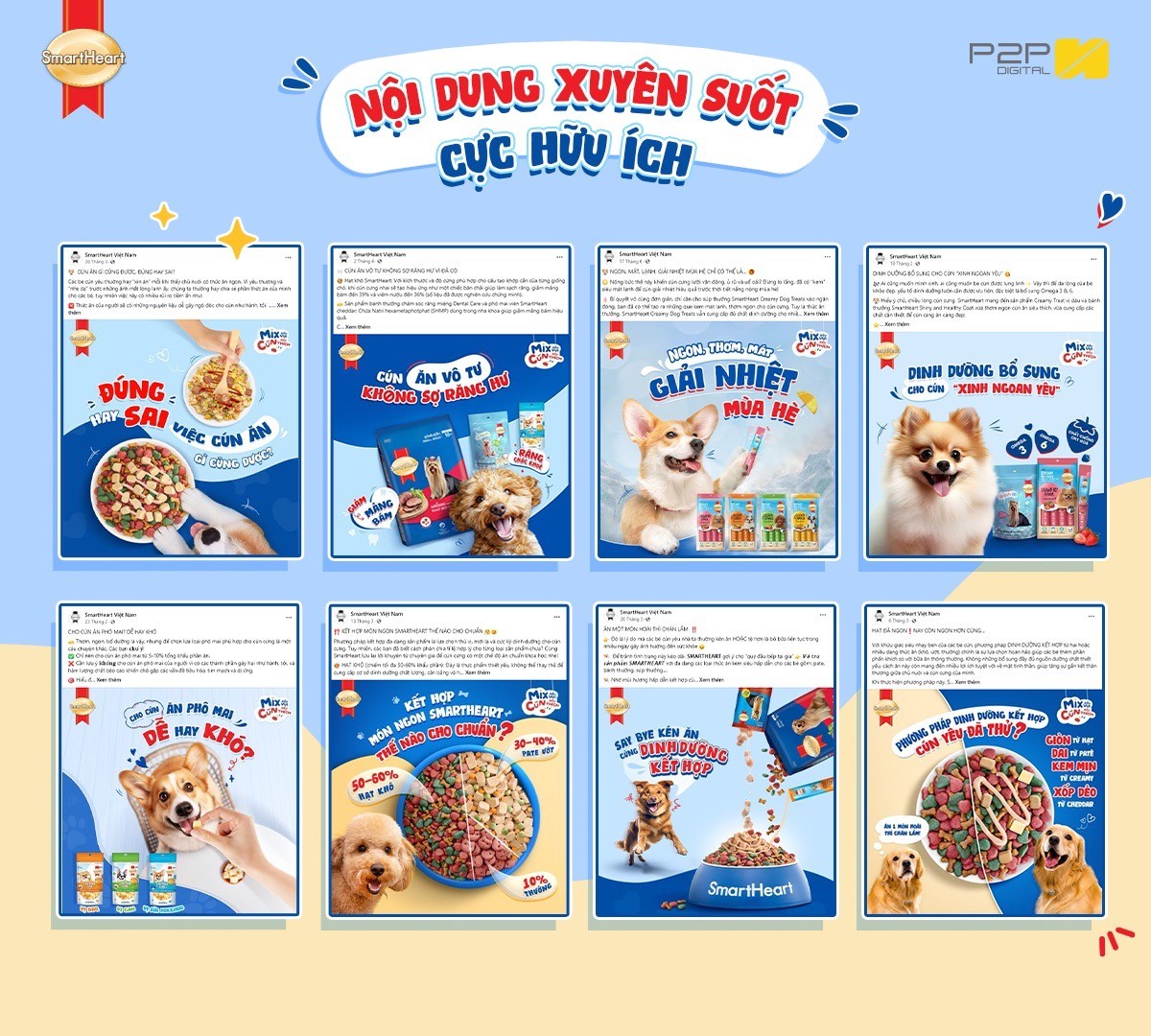 SmartHeart: Bữa ăn đủ chất và mới lạ mỗi ngày với chiến dịch “Mix siêu vui – Cún siêu thích”