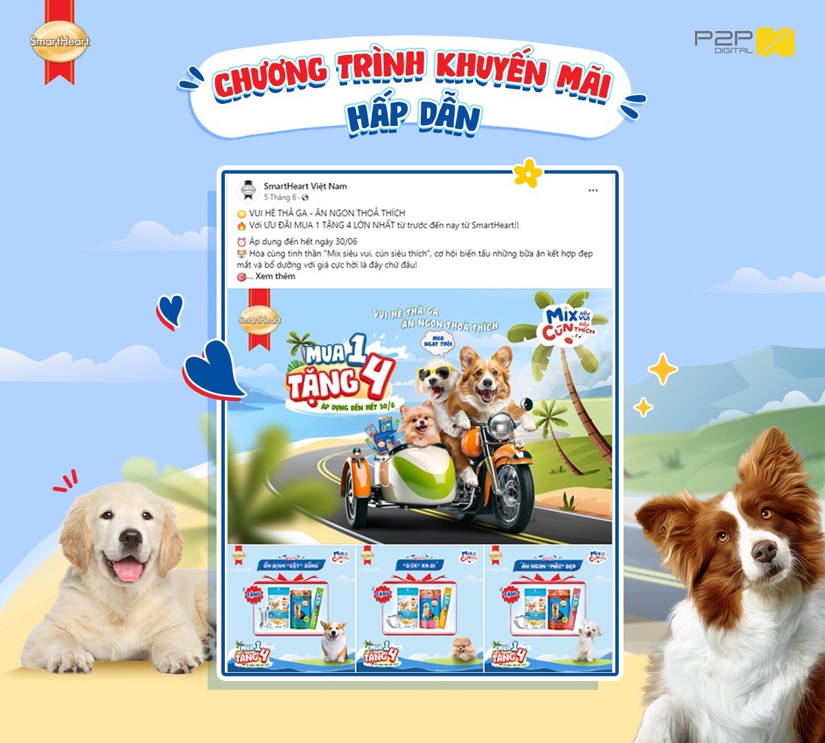 SmartHeart: Bữa ăn đủ chất và mới lạ mỗi ngày với chiến dịch “Mix siêu vui – Cún siêu thích”