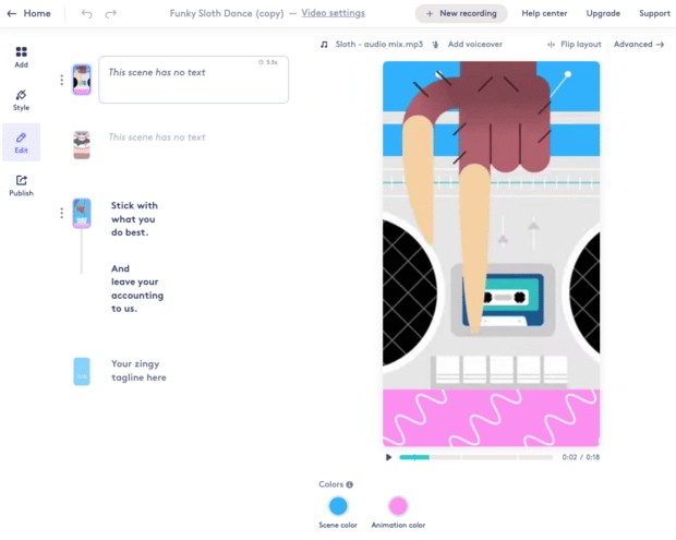 Tạo quảng cáo video trên facebook bằng Biteable