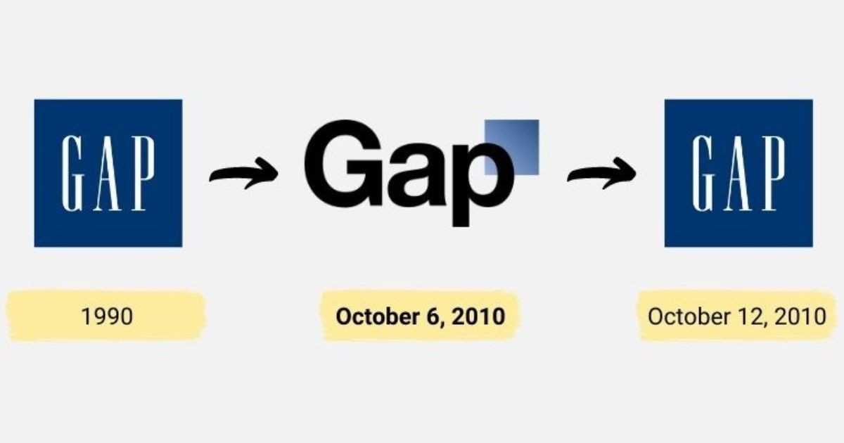GAP quay lại với logo cũ sau 6 ngày công bố