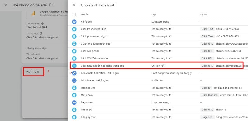 Triển khai Sự kiện t&ugrave;y chỉnh trong GA4 với GTM