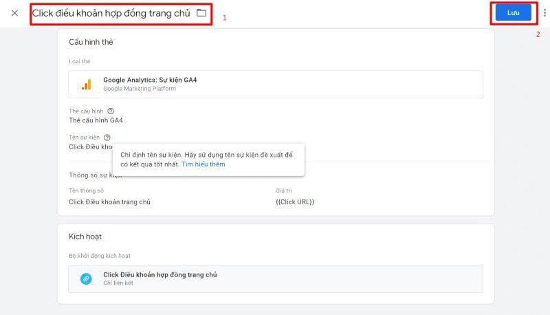 Triển khai Sự kiện t&ugrave;y chỉnh trong GA4 với GTM