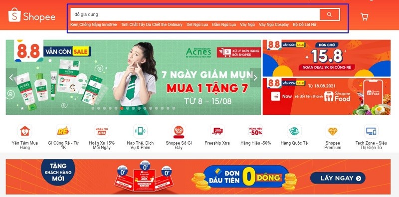 Khách hàng đang cần mua đồ gia dụng