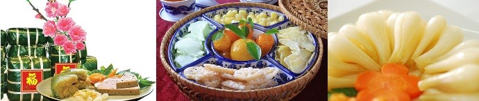 Việc ăn uống là một trong những hoạt động được nhắc đến nhiều nhất vào ngày tết