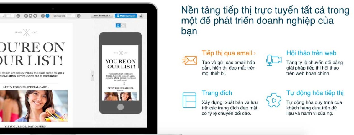 Nền tảng tiếp thị trực tuyến tất cả trong một