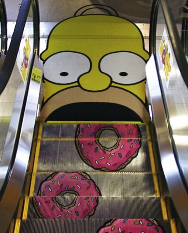 Quảng cáo cho bộ phim hoạt hình Simpsons