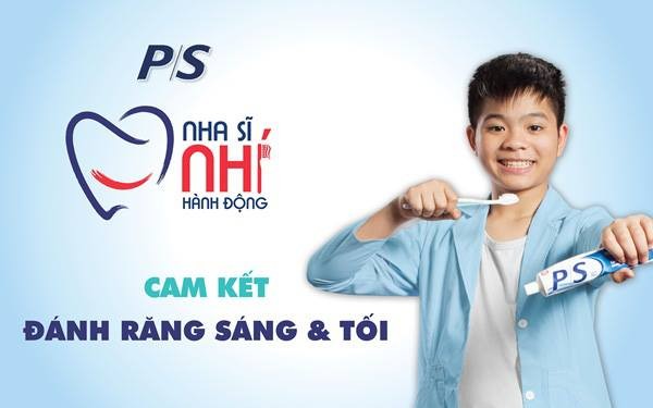 Hình ảnh Keyvisual trong chiến dịch "Đánh răng SÁNG & TỐI" của P/S