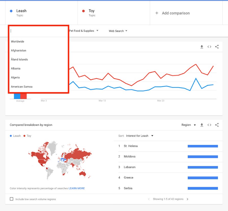 Google Trends là công cụ cung cấp những thông tin, nội dung hiện đang nhận được nhiều sự quan tâm tại từng khu vực khác nhau.