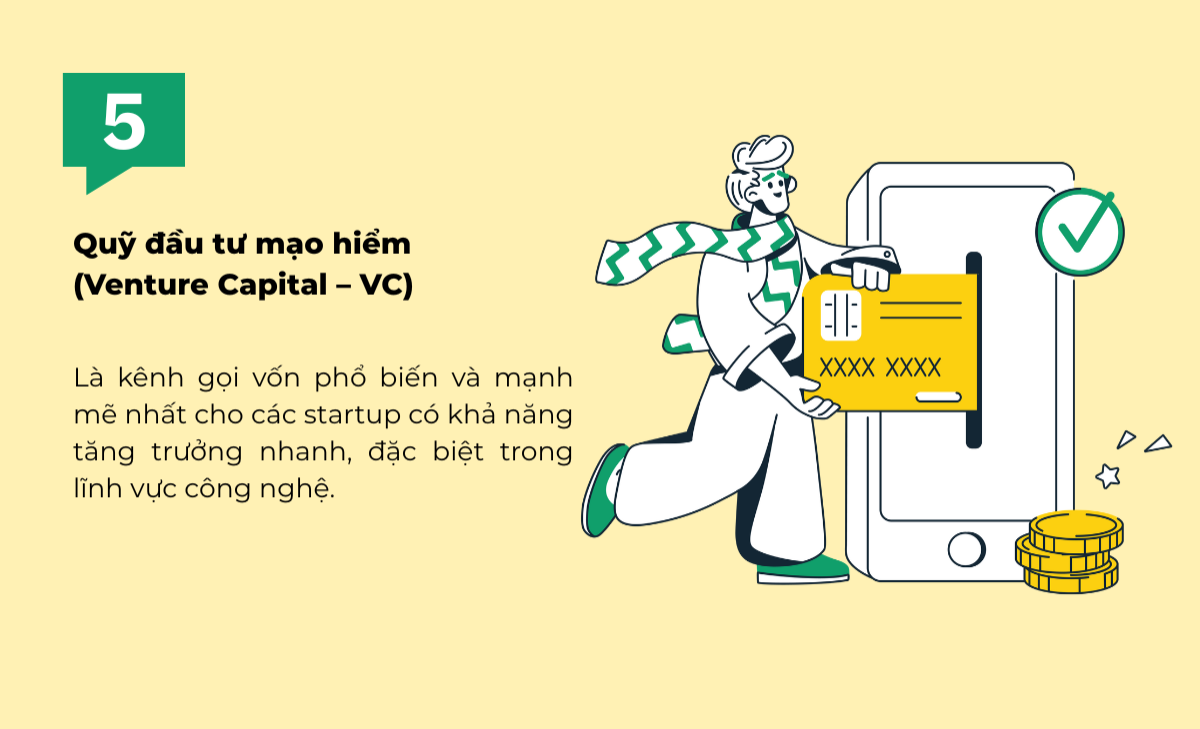 Quỹ đầu tư mạo hiểm (Venture Capital – VC).