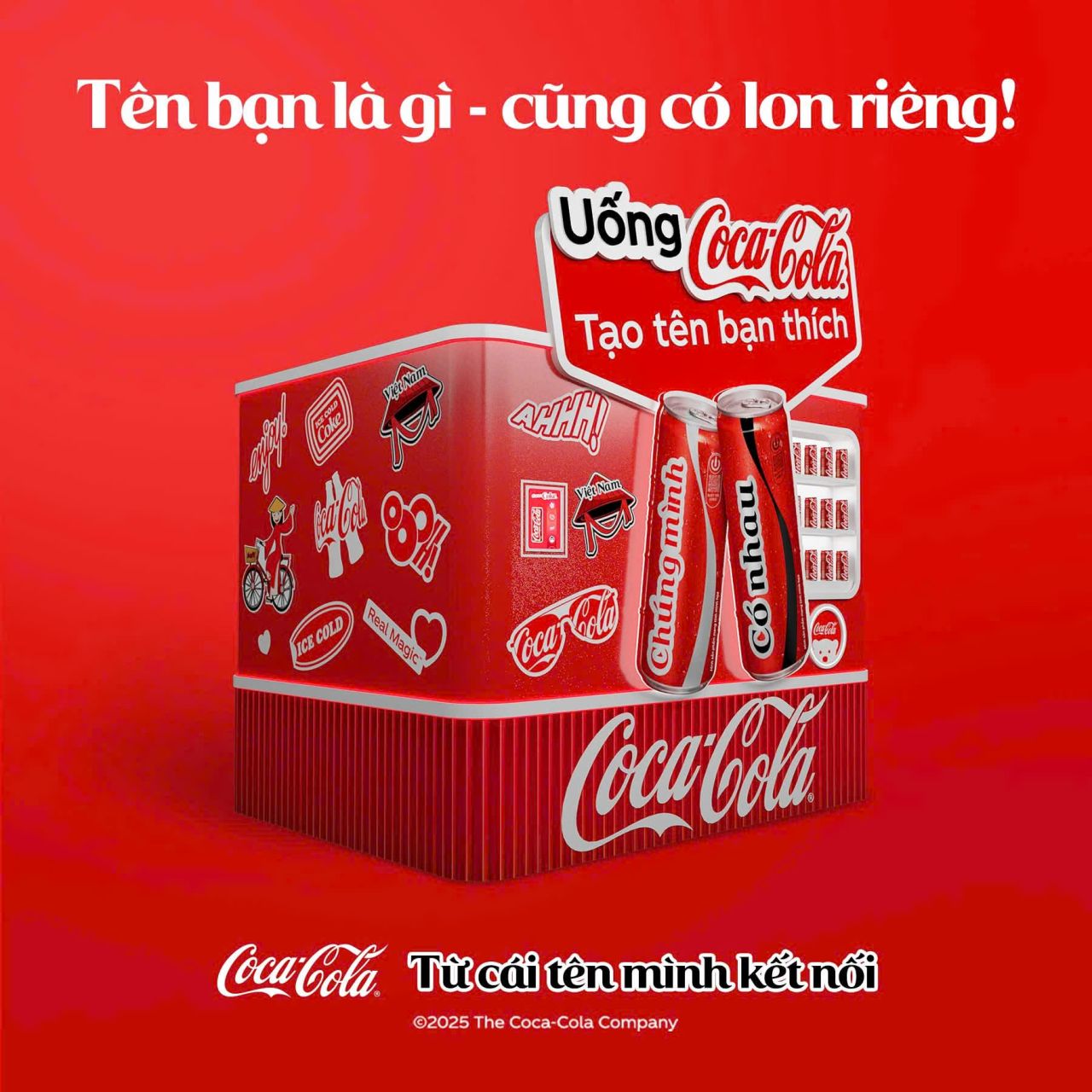 Chiến dịch Từ cái tên mình kết nối: Khi một lon Coca trở thành lời nhắn gửi yêu thương