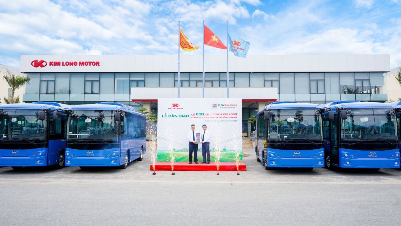 Kim Long Motor tiên phong chuẩn mực mới cho xe buýt điện đô thị Việt Nam