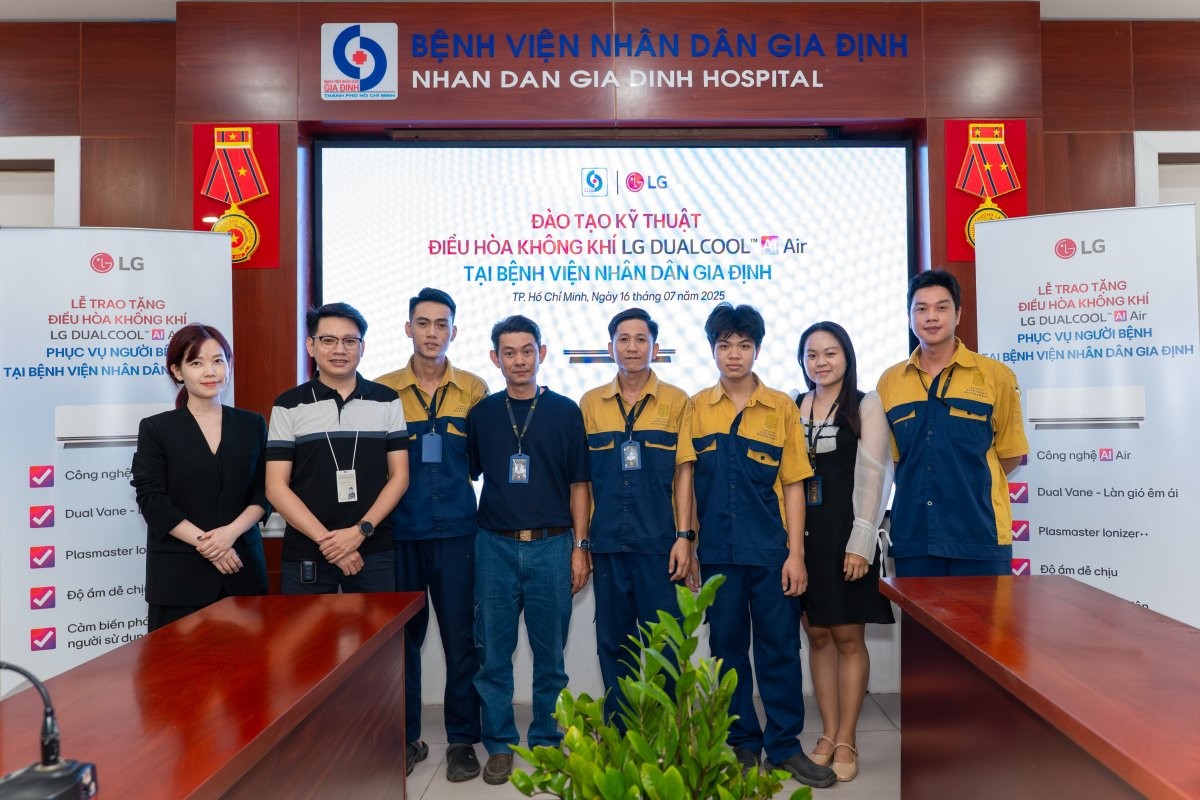 LG Electronics Việt Nam đồng h&agrave;nh c&ugrave;ng Bệnh viện Nh&acirc;n d&acirc;n Gia Định g&oacute;p phần n&acirc;ng cao chất lượng kh&aacute;m, chữa bệnh