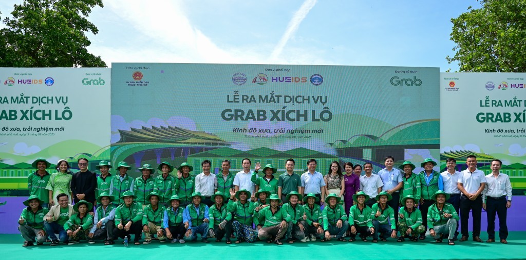 Grab ra mắt dịch vụ Grab xích lô độc đáo, nâng tầm trải nghiệm du lịch Huế
