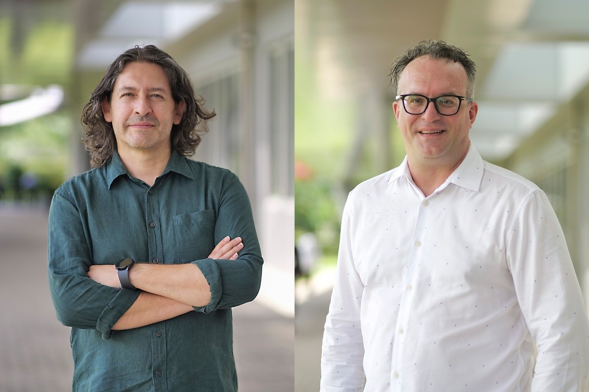 Ông Ricardo Arce (trái) và ông Christian Berg (phải) 