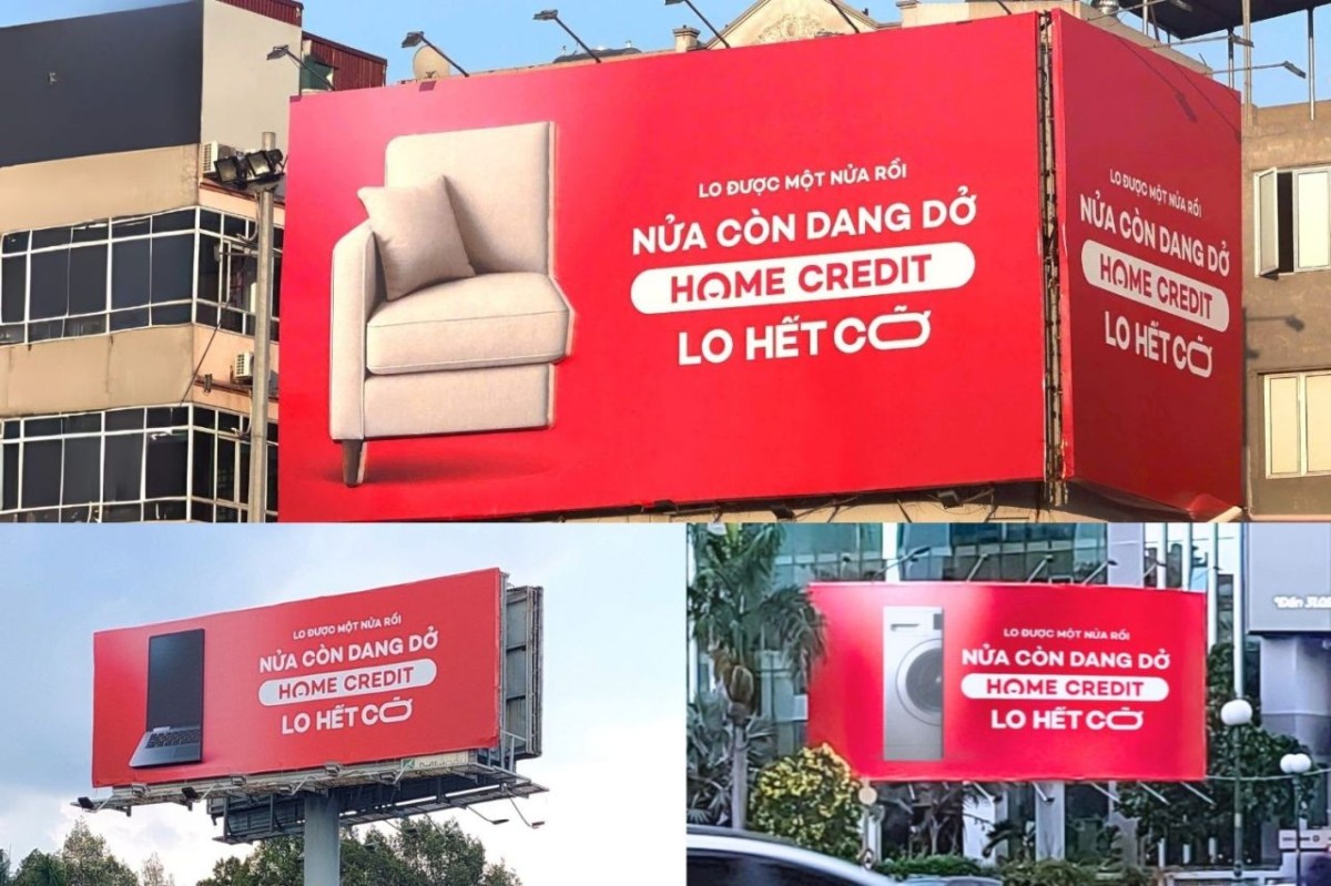 Home Credit “thổi hồn” vào OOH: Khi quảng cáo cho lĩnh vực tài chính chẳng còn khô khan