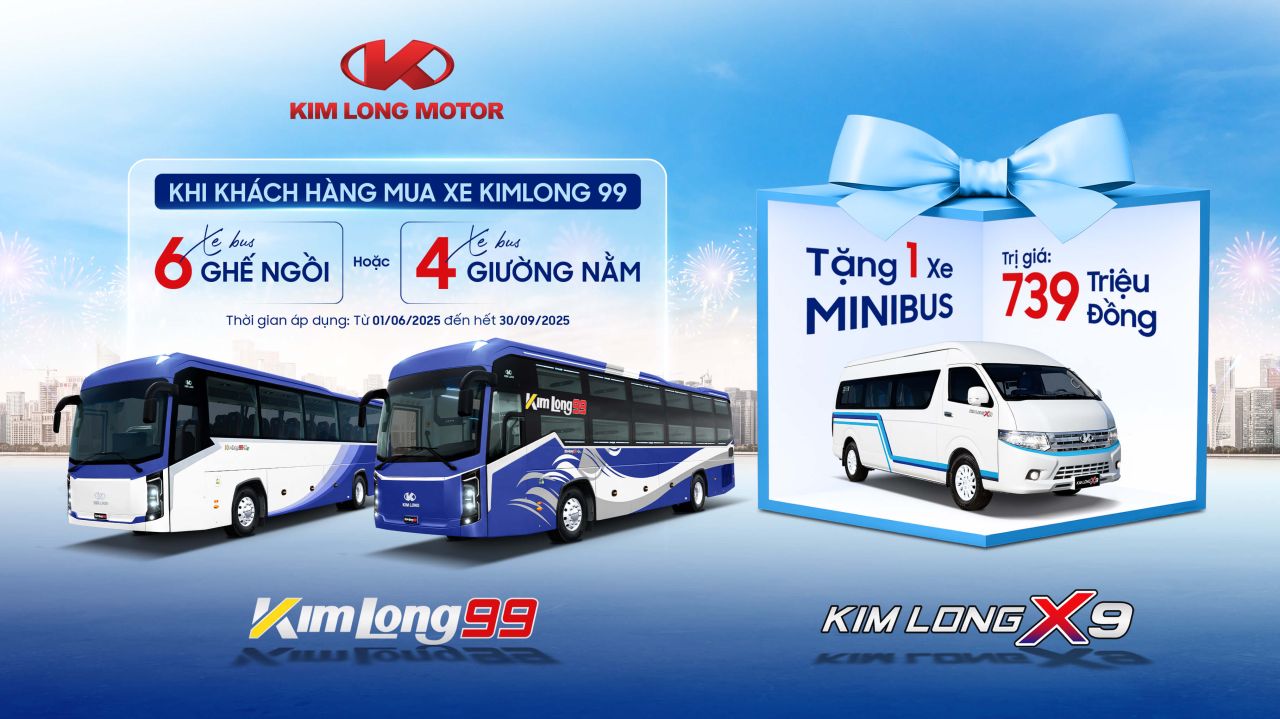 KIM LONG MOTOR triển khai chính sách ưu đãi đặc biệt - Tặng ngay minibus trị giá 739 triệu đồng