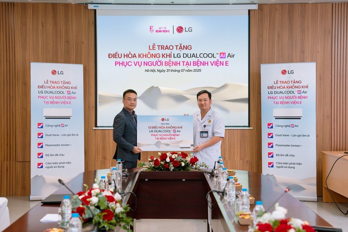 LG Electronics Việt Nam trao tặng điều hòa phục vụ người bệnh tại bệnh viện E