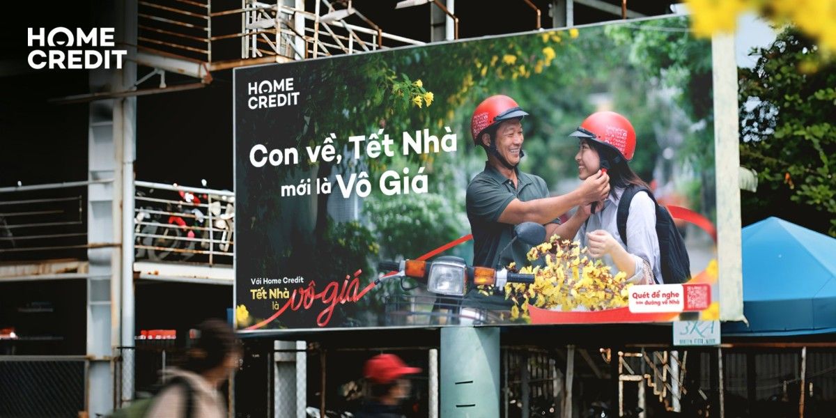 Home Credit “thổi hồn” vào OOH: Khi quảng cáo cho lĩnh vực tài chính chẳng còn khô khan