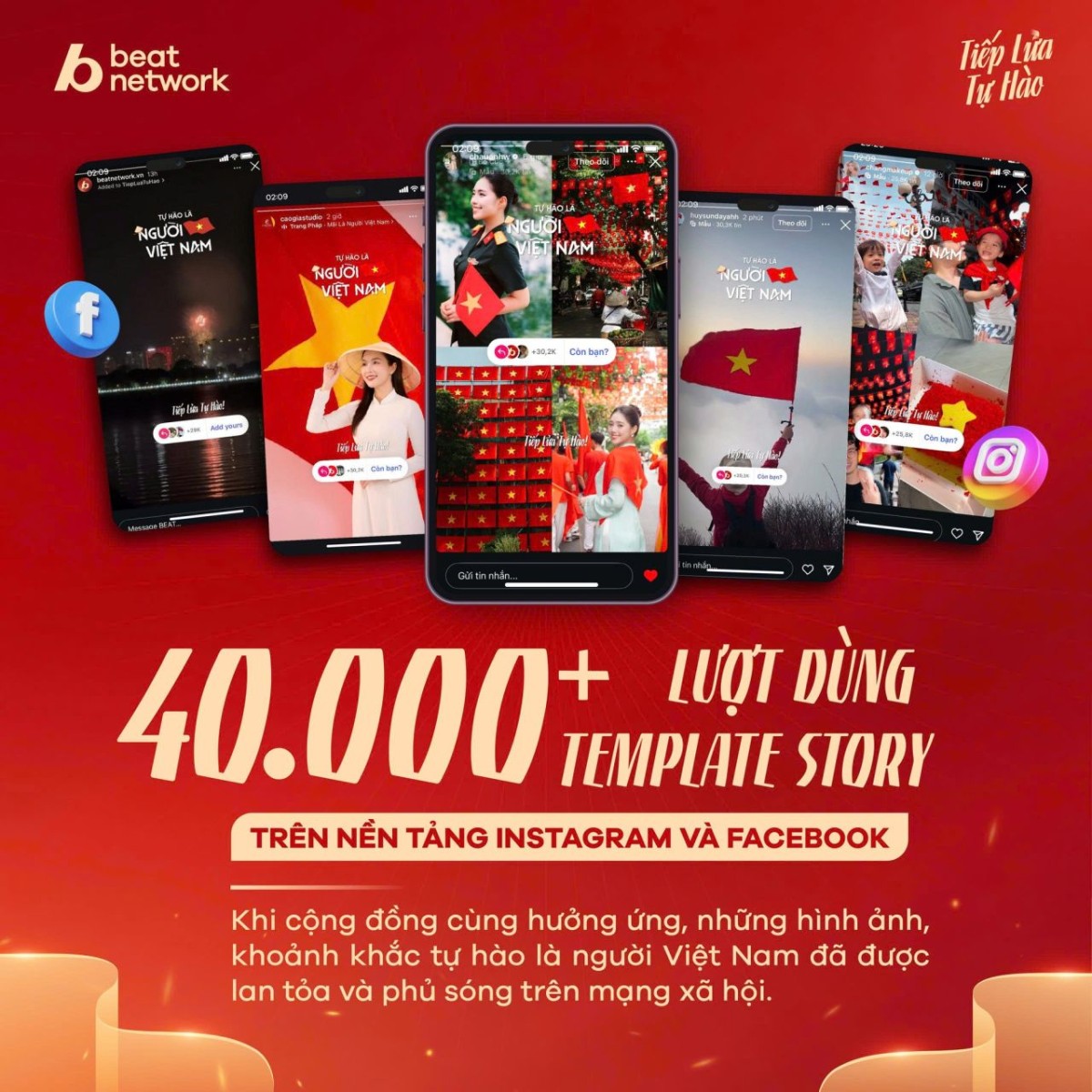 Cùng triệu trái tim Việt Nam “Tiếp lửa tự hào”