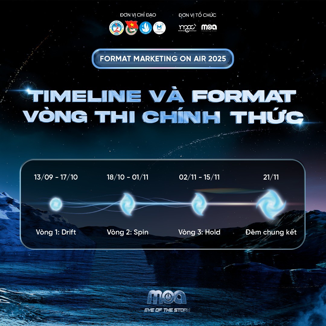 Marketing On Air 2025 chính thức công bố đề bài Vòng 1