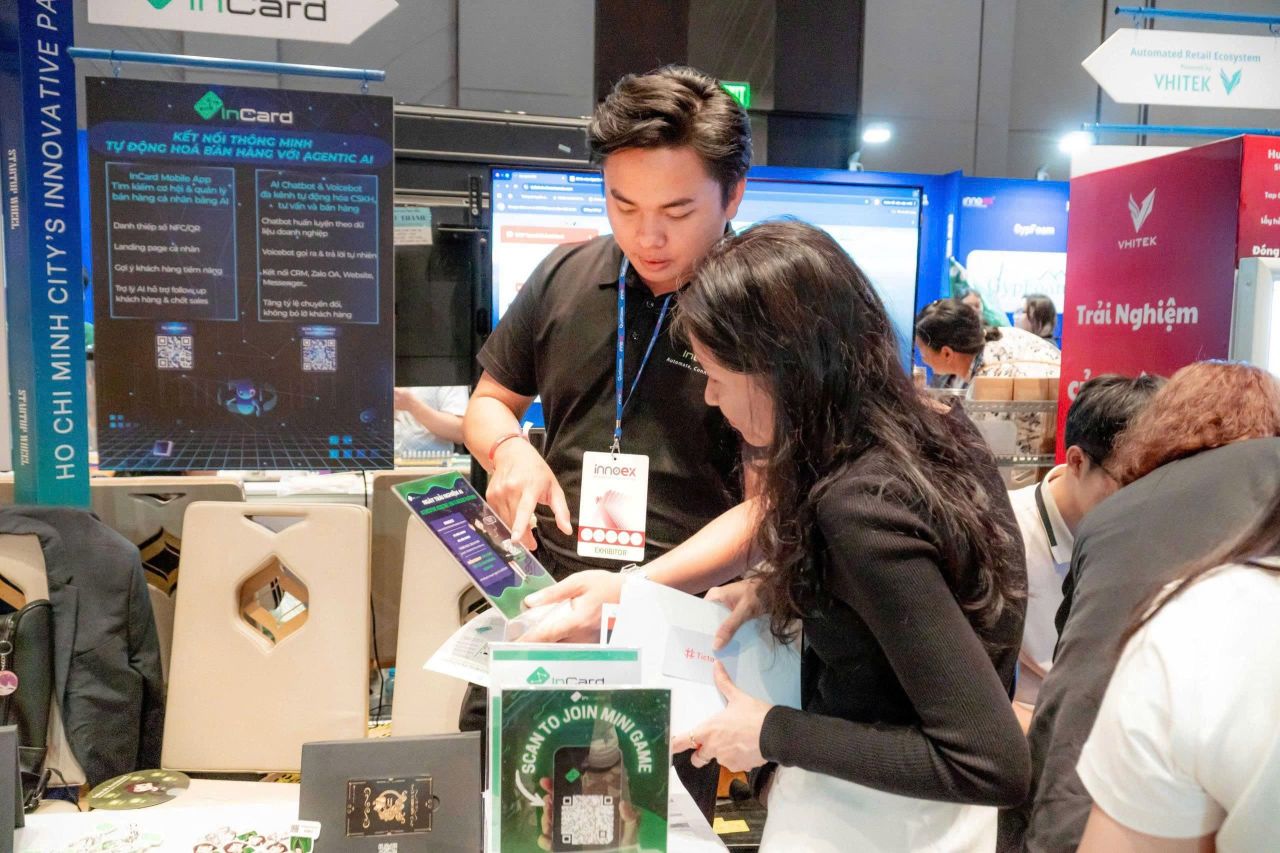 Giải ph&aacute;p AI cho tăng trưởng v&agrave; chốt sale của InCard tại InnoEx 2025