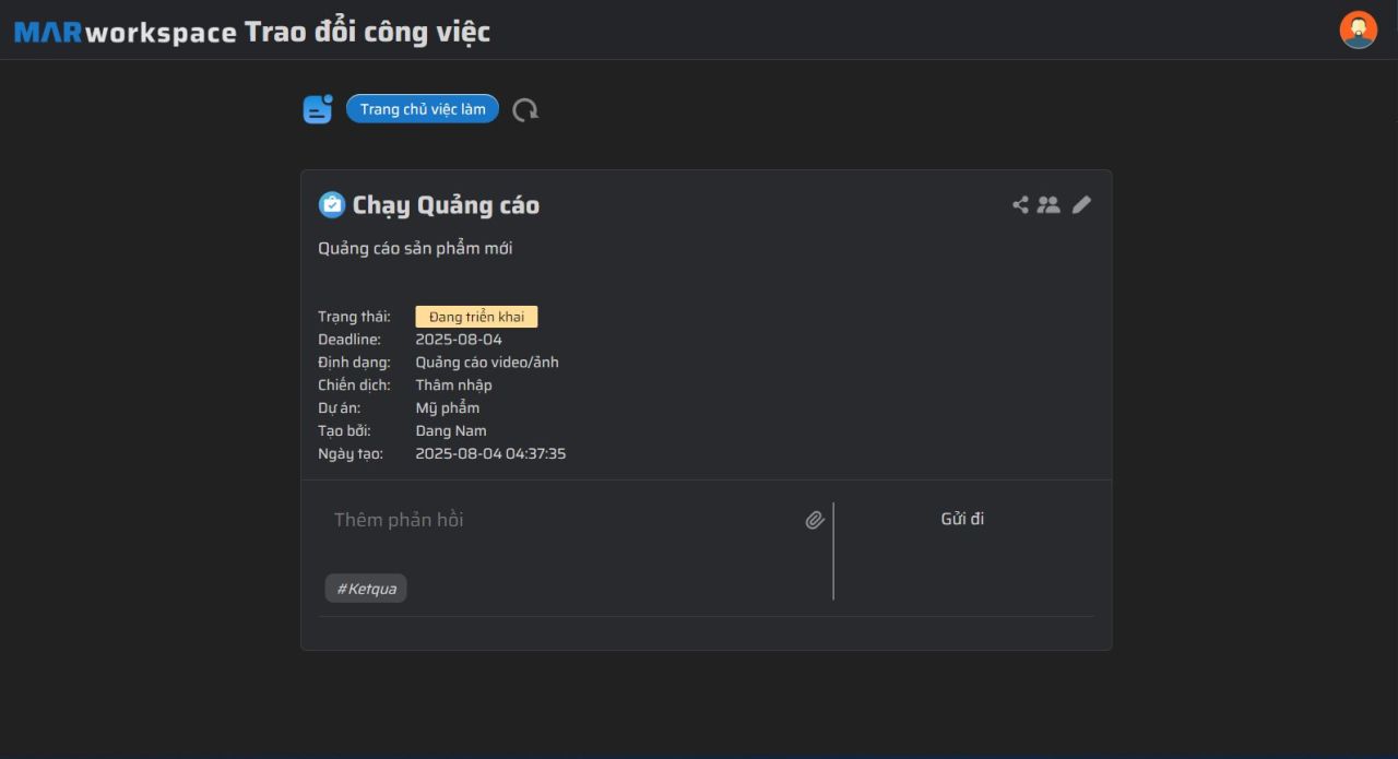 Giới thiệu MARworkspace nền tảng Quản lý công việc dành riêng cho Marketer
