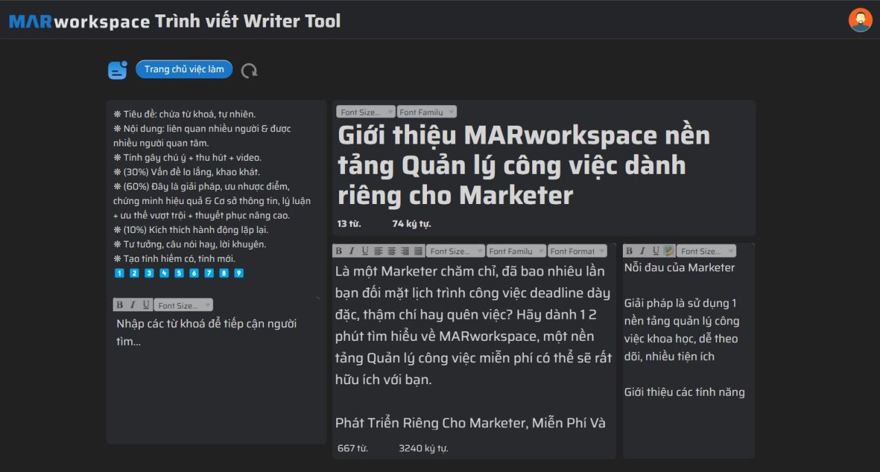 Giới thiệu MARworkspace nền tảng Quản lý công việc dành riêng cho Marketer