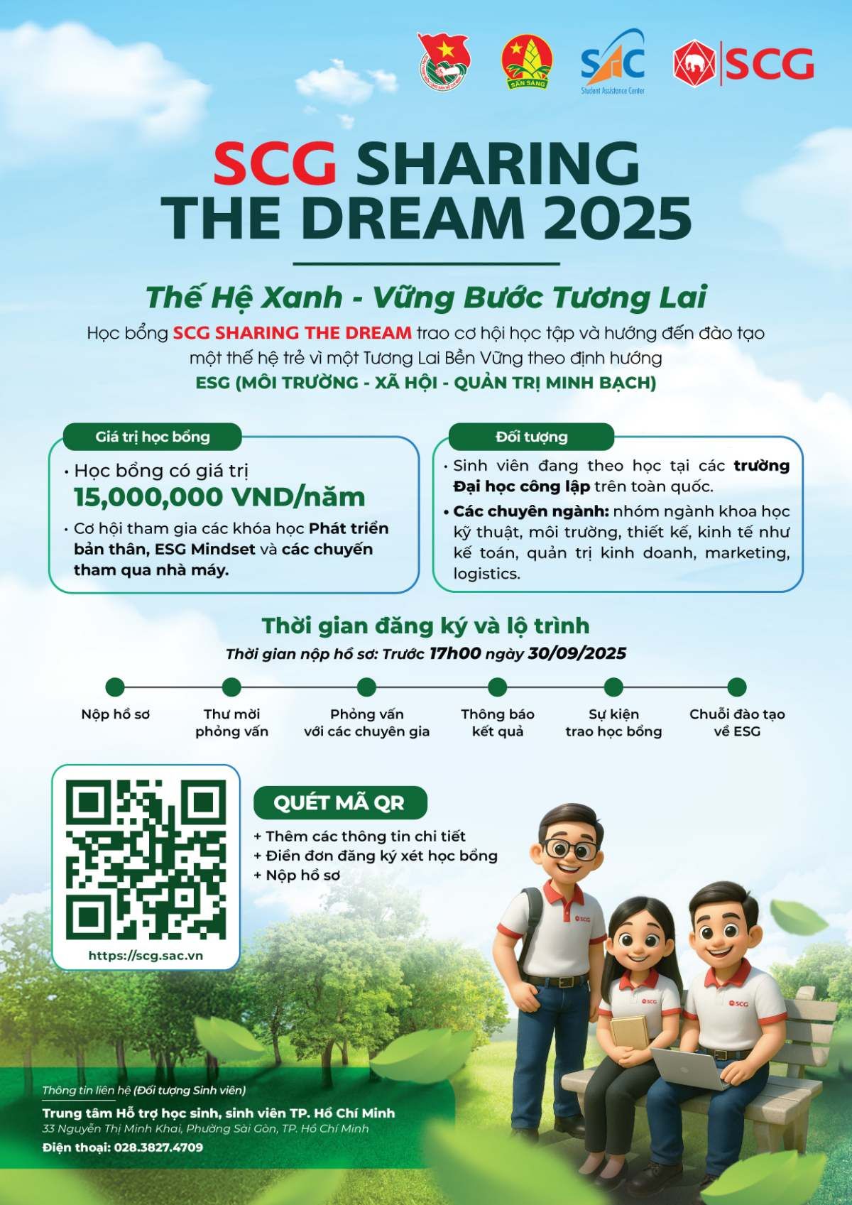 Học bổng SCG Sharing the Dream lần thứ 19: SCG đồng hành cùng ước mơ người trẻ Việt