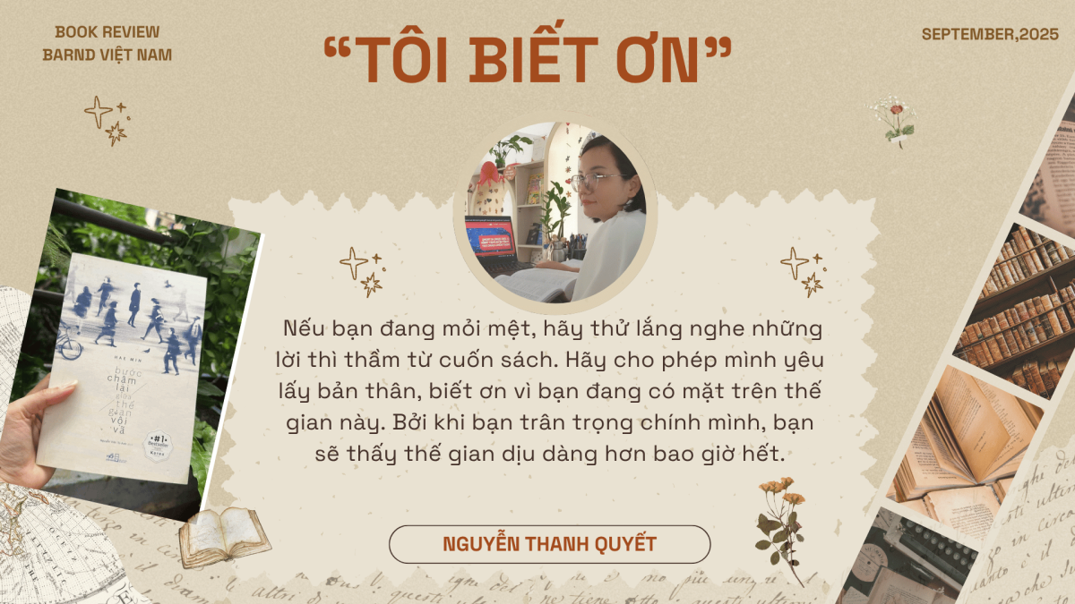 Quyển sách tôi yêu: Dừng lại để bước tiếp - Bước chậm lại giữa thế gian vội vã - Hae Min