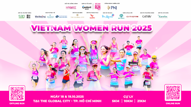 PNJ đồng hành chiến lược cùng Vietnam Women Run 2025, lan tỏa thông điệp “Sống đẹp” đến phụ nữ Việt