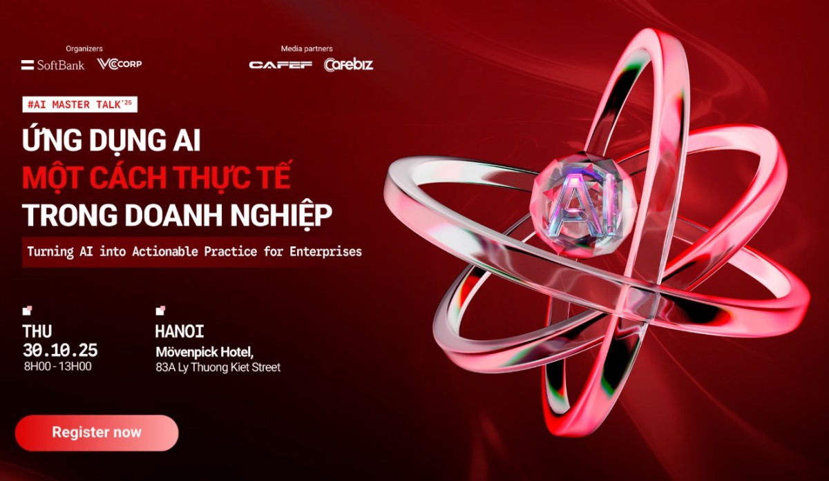 [Hà Nội] VCCorp x Softbank tổ chức sự kiện #AI Master Talk 2025: Ứng dụng AI một cách thực tế trong doanh nghiệp