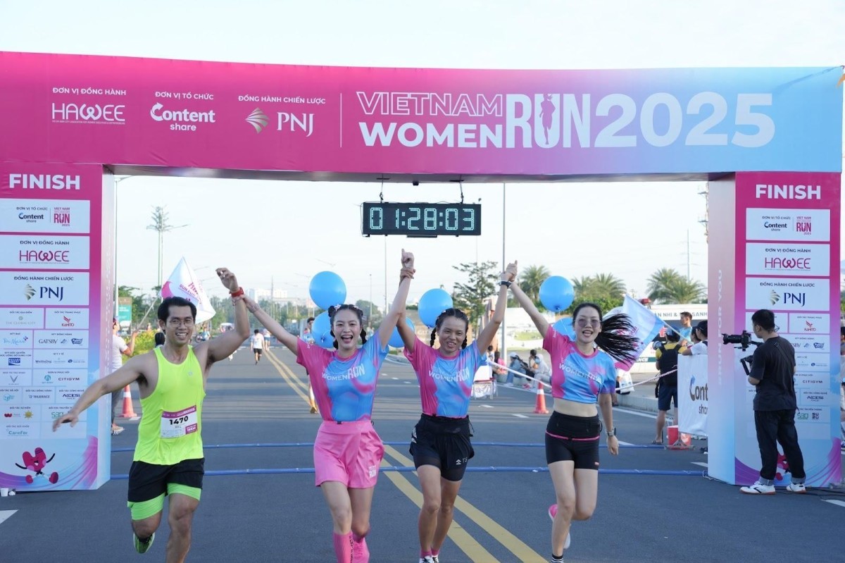 “Sống đẹp” – Thông điệp nhân văn từ PNJ tại Vietnam Women Run 2025