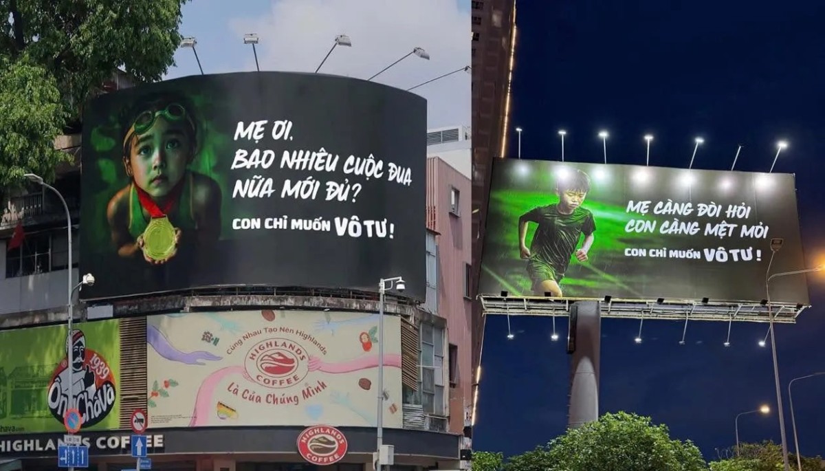 Loạt OOH mang thông điệp “Con chỉ muốn vô tư” bị gỡ bỏ