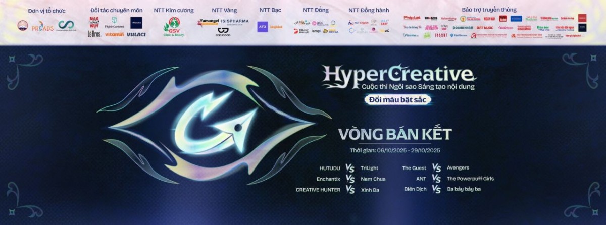 Dàn Mentor đình đám cùng Top 12 sẵn sàng “bật công tắc sáng tạo” tại HyperCreative 2025