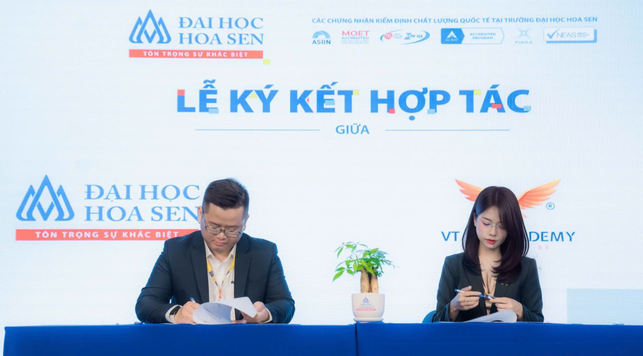 Học viện Kỹ năng VTALK k&yacute; kết hợp t&aacute;c MOU với Đại học Hoa Sen