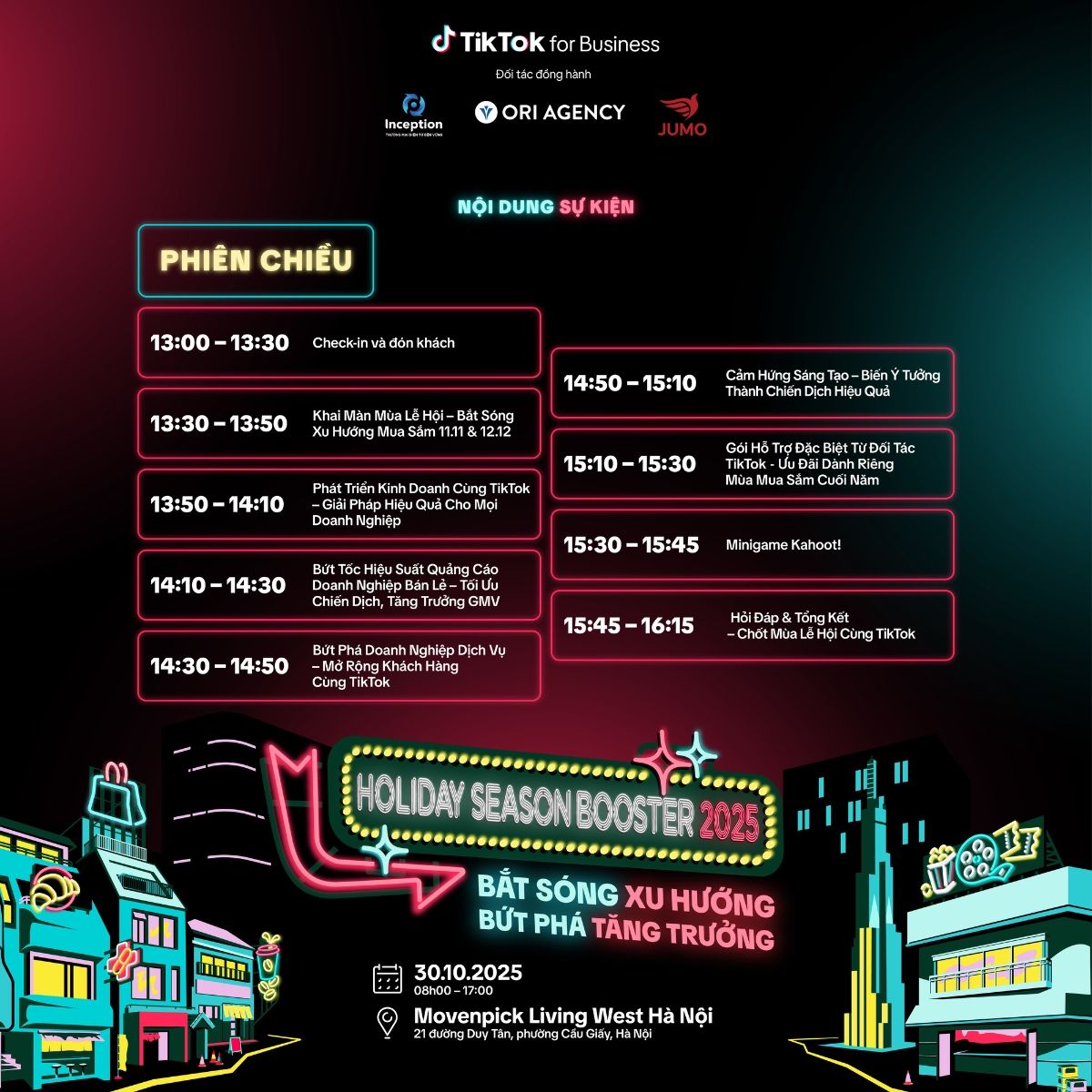 [Ori Agency x TikTok For Business] [30/10/2025] TikTok Holiday Season Booster 2025