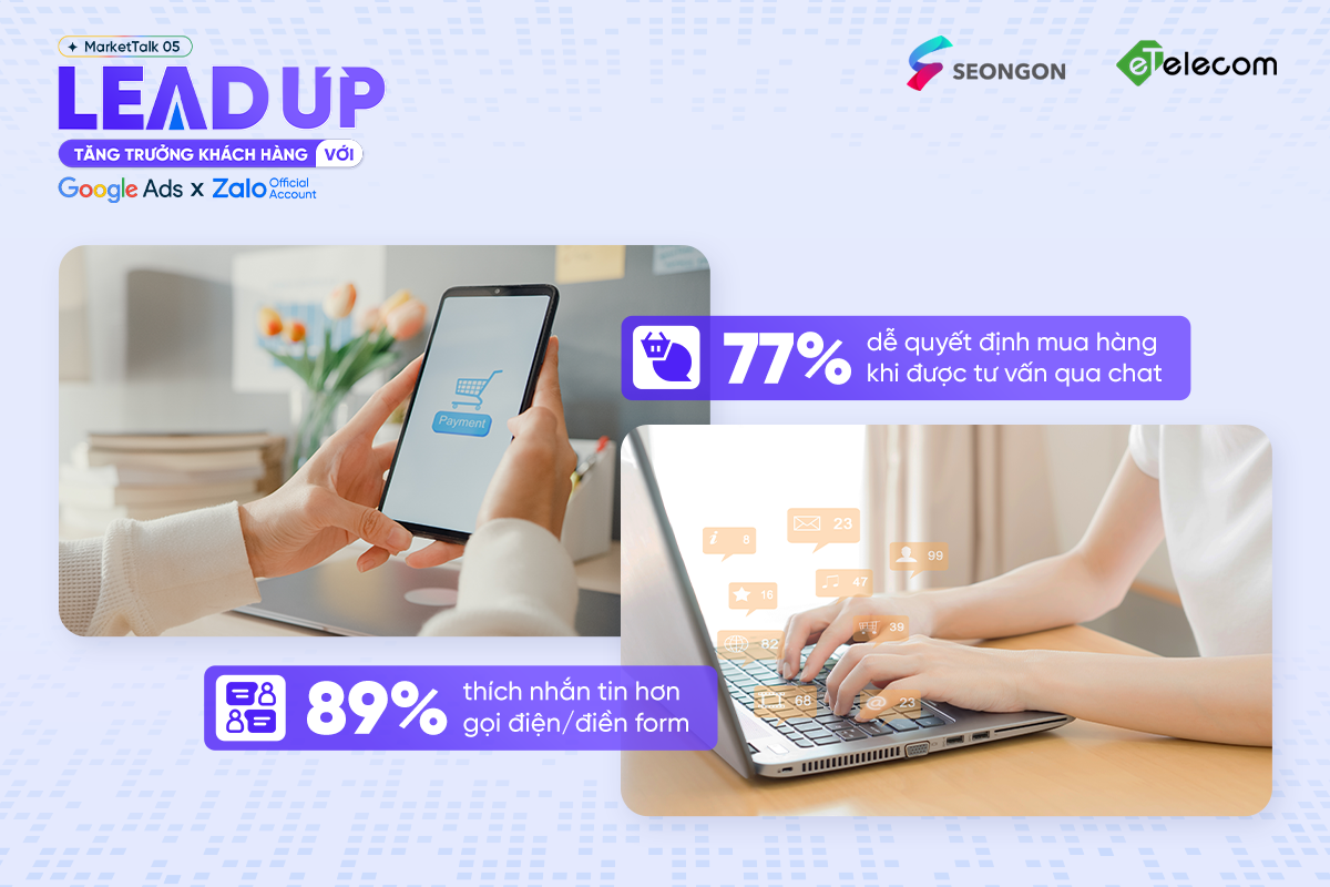 Dữ liệu cho thấy hội thoại đóng vai trò quan trọng trong việc chăm sóc khách hàng để chuyển đổi lead thành doanh thu