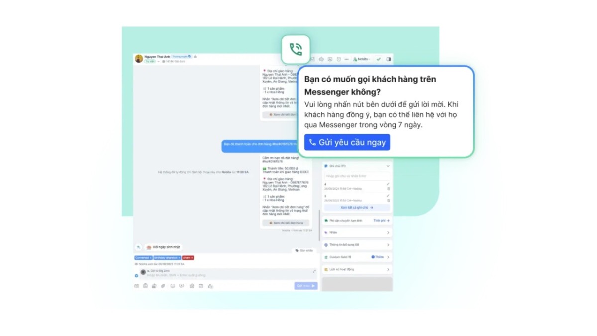 Facebook ra mắt tính năng gọi điện thoại trực tiếp Facebook Business Calling trên Haravan