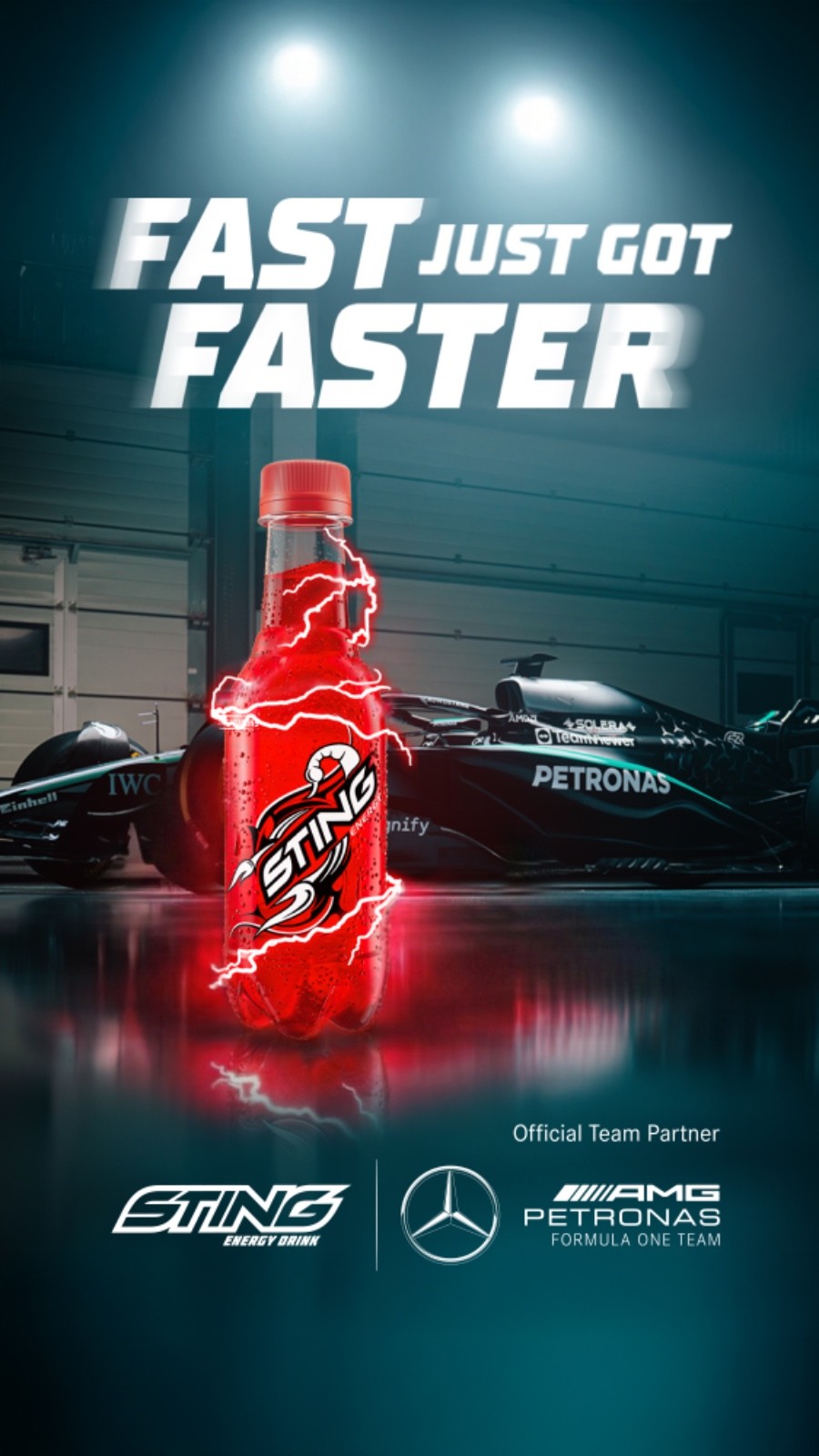 Sting Energy công bố quan hệ hợp tác toàn cầu với đội đua Mercedes-AMG PETRONAS F1