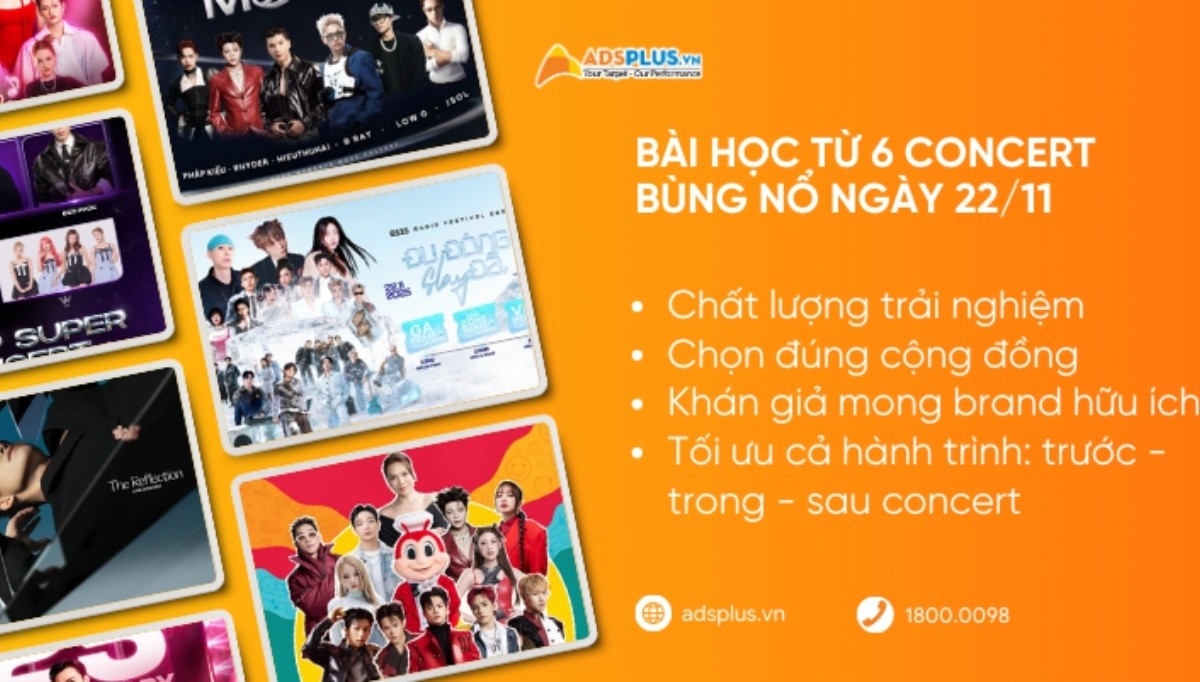 Bài học từ 6 concert đã diễn ra cho các marketer
