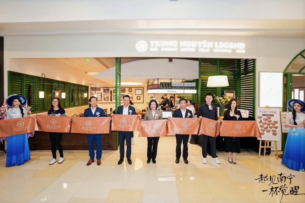 Trung Nguyên Legend khai trương cửa hàng flagship đầu tiên tại thành phố Nam Ninh, Quảng Tây, Trung Quốc