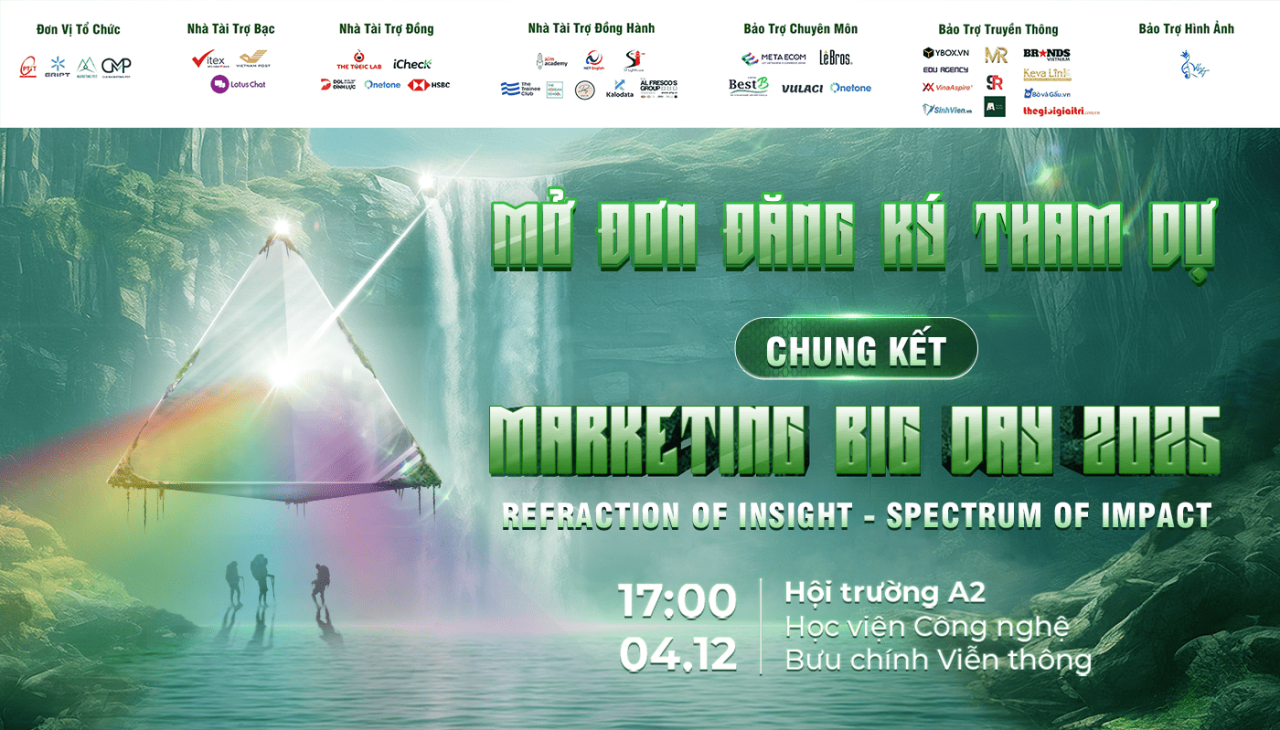 Marketing Big Day 2025 ch&iacute;nh thức mở đơn đăng k&yacute; tham dự Đ&ecirc;m Chung k&ecirc;́t
