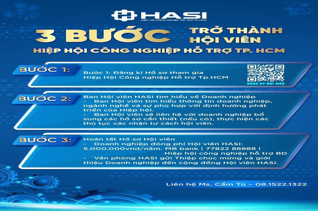 Các bước đăng ký để trở thành hội viên HASI và gia nhập hệ sinh thái CNHT.