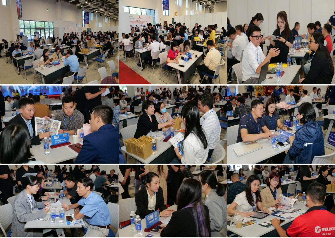 Phi&ecirc;n kết nối B2B diễn ra s&ocirc;i nổi giữa 23 nh&agrave; mua h&agrave;ng chiến lược v&agrave; đ&ocirc;ng đảo nh&agrave; cung cấp.