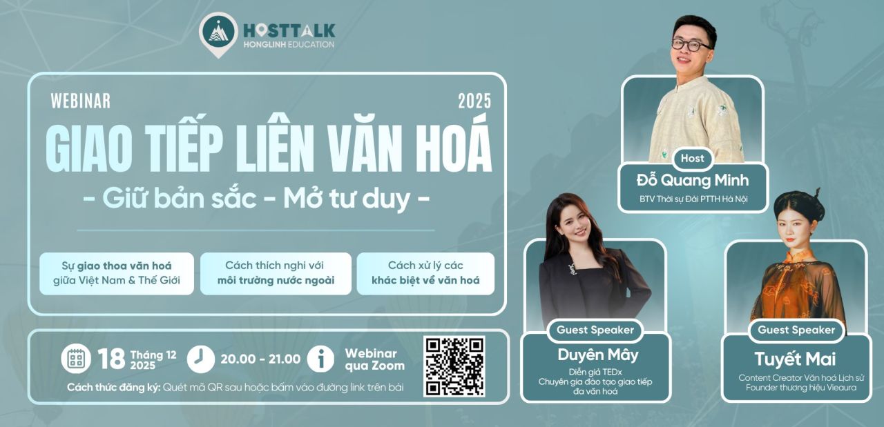 [Webniar 18/12/2025] Giao tiếp li&ecirc;n văn h&oacute;a: Giữ bản sắc - Mở tư duy