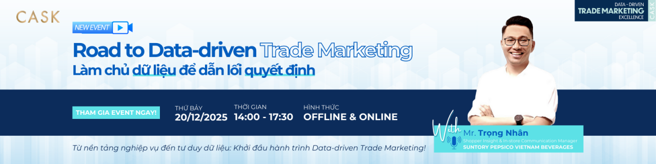 Quy trình xử lý dữ liệu trong Trade Marketing: Từ dữ liệu thô đến Insight giúp ra quyết định
