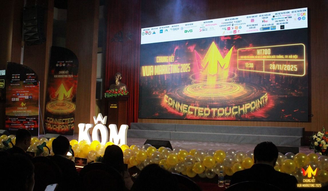 Chung kết Cuộc thi Vua Marketing 2025: Khi trí tuệ và bản lĩnh tạo nên dấu ấn